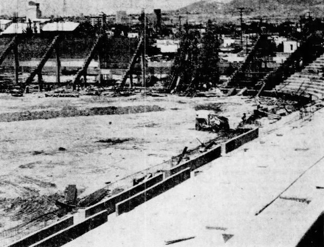 Construcción del Estadio Cruz Blanca