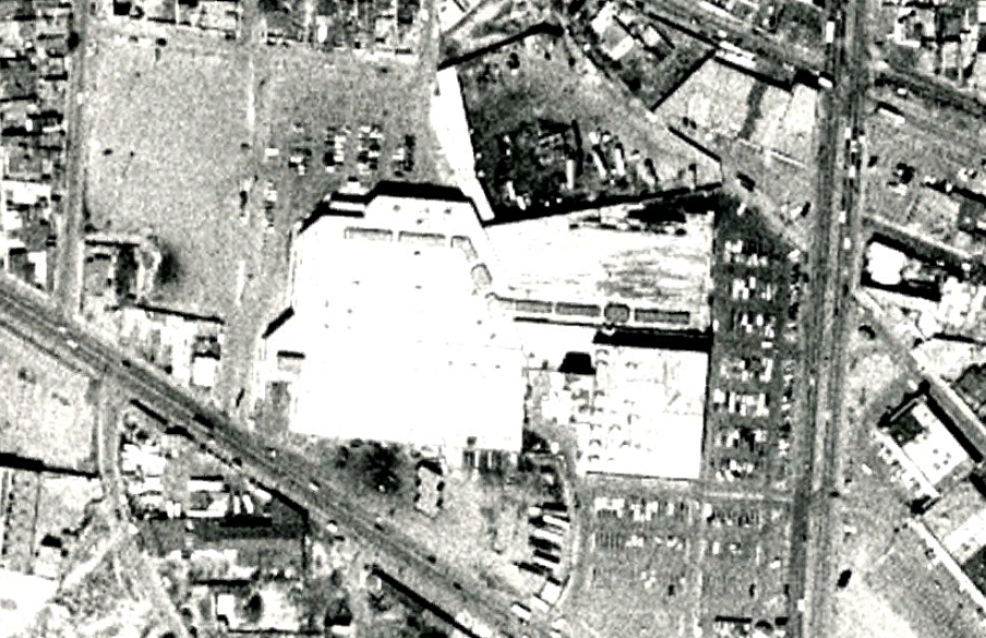 Vista satelital Plaza Coloso, 1991